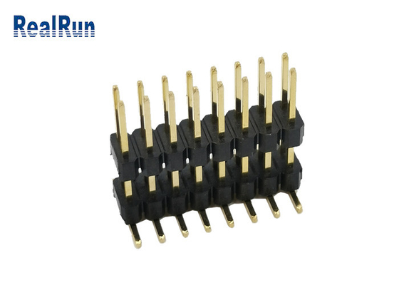 Düşük Akım Pin Başlık Konnektörü 2.54mm 16 Pos Çift Sıralı Dikey Tip Altın SMD 3A