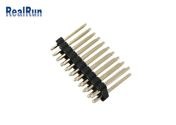 ODM OEM 2.54 Mm Başlık Konektörü PA6T 2 Sıra Düz Pin Erkek