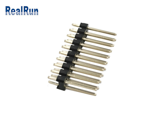 ODM OEM 2.54 Mm Başlık Konektörü PA6T 2 Sıra Düz Pin Erkek
