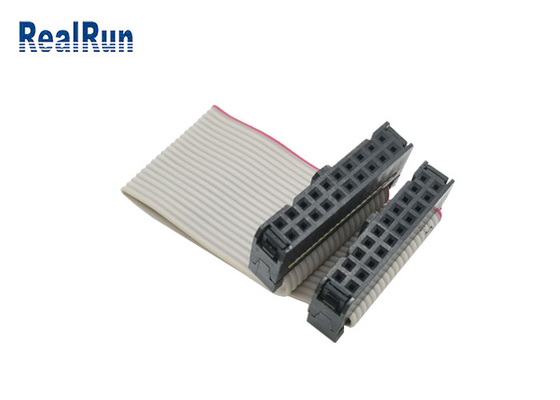2.54mm Düz Şerit IDC Düz Kablo 2x10P Telden Panoya IDC Dişi Başlık Konektörü