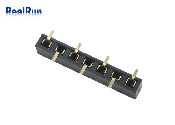 2.54mm Tek Sıralı PCB Konnektörü Altın Kaplama 7 Pinli Yüzey Montajlı SMD Başlık Konektörü