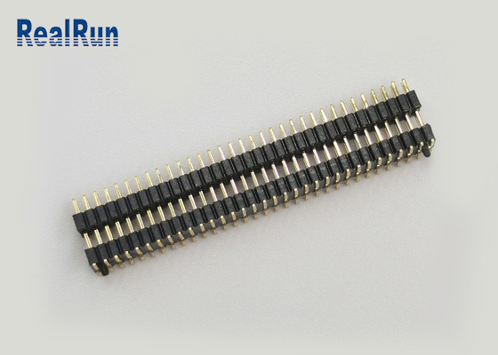 PA6T Altın Flaş 1.0mm Pin Başlık Konektörü SMT Erkek 2X33p Post Çift Katmanlı Plastik