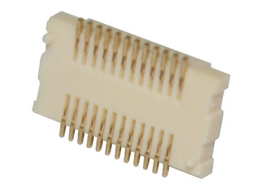 0.5A 0.5mm Pitch PA6T BTB Konnektör 24 Pin DC 500V PCB Header Konnektör