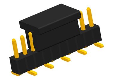 0.75A SMT Pin Başlığı 10P PCB Tek Sıra CAP PA6T Sağ Açılı Konnektör