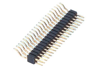 Çift Sıralı Pin Başlığı Yatay SMT Tip 2x20 Pin Başlığı Siyah 1.27mm