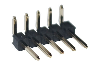 5 Pinli Başlık Konektörü 2.54mm Tek Sıralı Siyah Dik Açı Pcb Başlığı