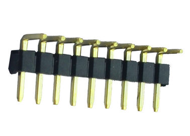 5 Pinli Başlık Konektörü 2.54mm Tek Sıralı Siyah Dik Açı Pcb Başlığı