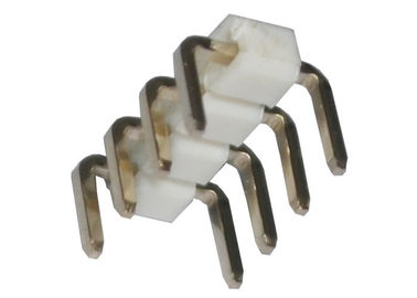 Beyaz 4 Pimli Başlık Konektörü Pitch 2.54mm Tek Sıra 90 Derece U Tipi
