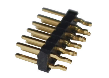 500VAC Pirinç PA6T DIP Pin Başlık Konektörü 2.54mm Pitch 12P ISO9001