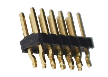 500VAC Pirinç PA6T DIP Pin Başlık Konektörü 2.54mm Pitch 12P ISO9001
