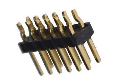 500VAC Pirinç PA6T DIP Pin Başlık Konektörü 2.54mm Pitch 12P ISO9001