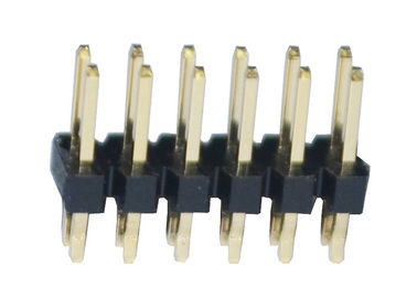 500VAC Pirinç PA6T DIP Pin Başlık Konektörü 2.54mm Pitch 12P ISO9001