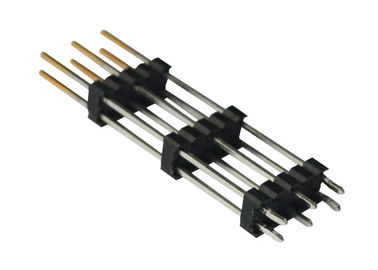 10 Pin Çift Sıra Pin Başlığı 2.54 Mm Pitch Başlık Düz Tip Üç Plastik