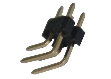 Dik Açı Çift Sıralı Pin Header Konnektör 2.54mm X 2.5mm İzolasyon Direnci