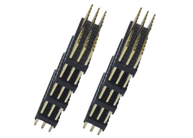Dört Plastik Pin Başlık Konektörü 500V AC 2.54mm Pitch 36P Üç Sıra