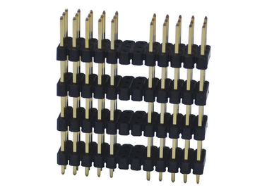Dört Plastik Pin Başlık Konektörü 500V AC 2.54mm Pitch 36P Üç Sıra