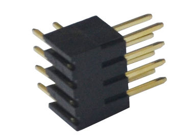 2.54mm 500VAC Pin Başlık Konektörü Sağ Açı İzolatör PA6T 3A