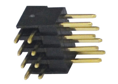 2.54mm 500VAC Pin Başlık Konektörü Sağ Açı İzolatör PA6T 3A
