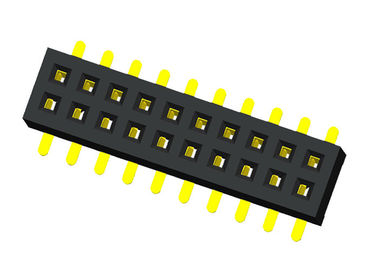 Düz 20 Pin Header Konnektör Dişi 180 Derece Tip Çift Sıra 1.0X2.1mm