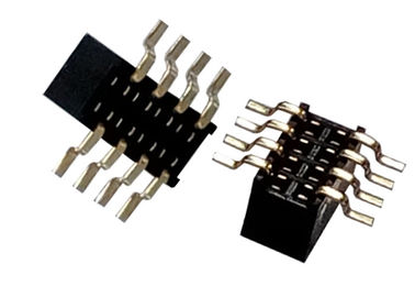 8 Pin Dişi Başlık Konektörü 1.27mm X 3.4mm Tek Sıralı SMT Tipi Siyah