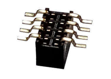 8 Pin Dişi Başlık Konektörü 1.27mm X 3.4mm Tek Sıralı SMT Tipi Siyah