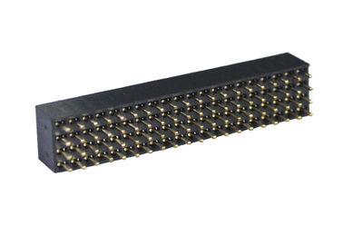 2.0mm Kadın Düz Pin Header Konnektör Dört Sıralı 180 Derece Bakır Alaşımlı