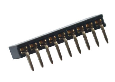 90 Derece SMT Dişi Başlık Konektörü Tek Sıra Siyah Delikten 2.0mm