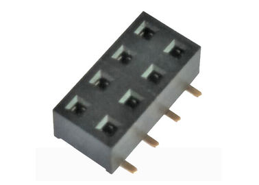 90 Derece Kadın Başlığı 2.54 Mm Çift Sıralı SMT Yüzey Montajlı Pin Başlığı