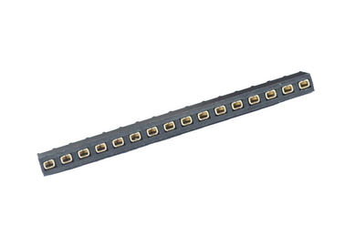 16 Pin Yuvarlak Dişi Pin Başlığı 2.54mm Pitch Tek Sıra Düz Tip Siyah
