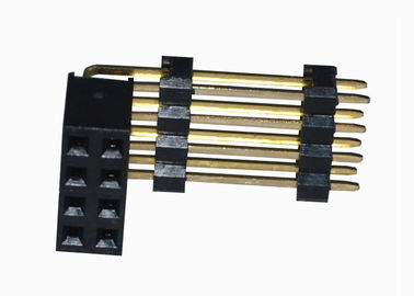 2.54mm Dik Açı Dişi Başlık Çift Sıralı Pin Konnektör Üç Plastik