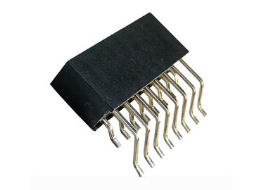 Çift Sıralı Kadın Başlık Bağlayıcı 2.54mm SMT Tip 16 Pimli Yatay