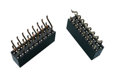 Çift Sıralı Kadın Başlık Bağlayıcı 2.54mm SMT Tip 16 Pimli Yatay