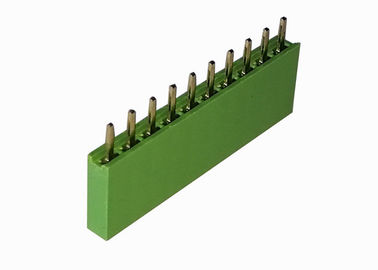 Düz Çift Sıralı Başlık Konektörü Yeşil 2,54 Mm Dişi Başlık 10 Pin