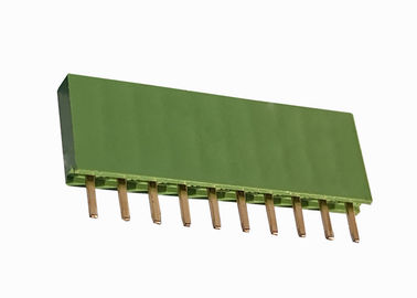 Düz Çift Sıralı Başlık Konektörü Yeşil 2,54 Mm Dişi Başlık 10 Pin