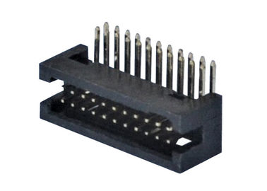 Yüksek Sıcaklık PCB Başlık Konnektörü 1.27mm Pitch Dik Açı 1.0AMP