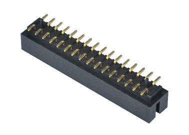Kutu 2mm Pin Başlığı 32 Pin SMT Tipi Pirinç İletişim Malzemesi İletişim Direnci