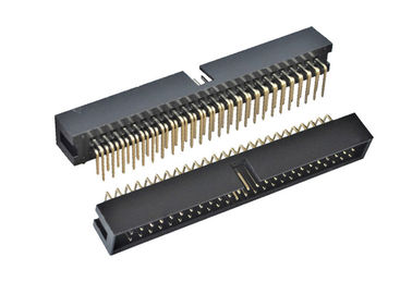Dik Açı Pcb Konnektörü 90 Derece Kutu Tipi 2.54mm Pitch 50 Pin Başlığı