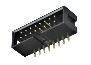 Erkek Kutu Başlığı Konektörü 2.54mm Pitch SMT Tipi PBT / PA6T Yalıtım Malzemesi