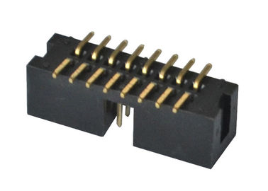 Erkek Kutu Başlığı Konektörü 2.54mm Pitch SMT Tipi PBT / PA6T Yalıtım Malzemesi
