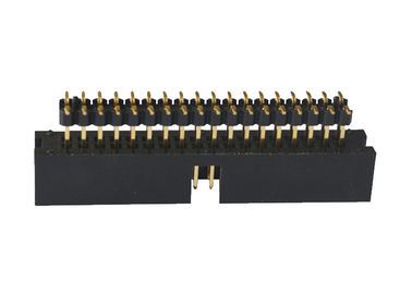 Çift Plastik Kutu Başlığı 2.54 Mm SMT Tipi PCB Kurulu Altın Flaş 3.0AMP