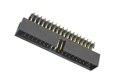 Çift Plastik Kutu Başlığı 2.54 Mm SMT Tipi PCB Kurulu Altın Flaş 3.0AMP