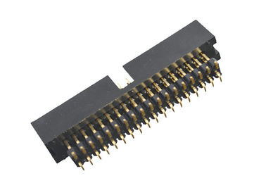Çift Plastik Kutu Başlığı 2.54 Mm SMT Tipi PCB Kurulu Altın Flaş 3.0AMP