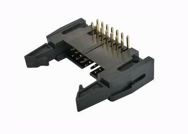 2.54mm Dik Açı Pin Header 14 Pin Kaplamalı Konnektör Tekneli Delik 500V