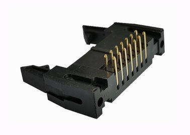 2.54mm Dik Açı Pin Header 14 Pin Kaplamalı Konnektör Tekneli Delik 500V
