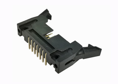 2.54mm Dik Açı Pin Header 14 Pin Kaplamalı Konnektör Tekneli Delik 500V