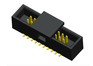 SMT CAP Tipi Kutu Başlığı Konektörü 1.27mm Pitch Altın Flaş İletişim Kaplama