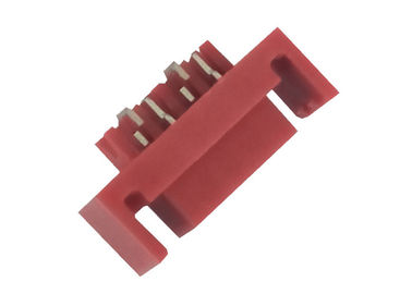 1.27 Mm Idc Konnektör Kırmızı Dişi Başlık 4 Pin 500AC Dayanma Gerilimi
