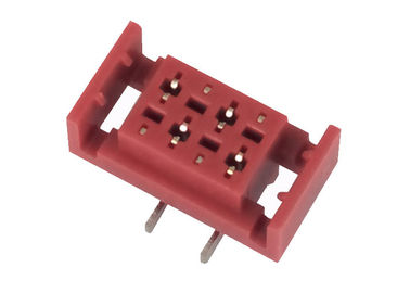 1.27 Mm Idc Konnektör Kırmızı Dişi Başlık 4 Pin 500AC Dayanma Gerilimi