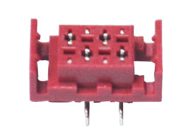 1.27 Mm Idc Konnektör Kırmızı Dişi Başlık 4 Pin 500AC Dayanma Gerilimi
