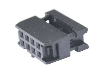 8 Pin Dişi IDC Tel Devre Kartı Konnektörleri 2.54mm PBT Malzemesi